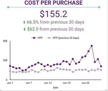 Facebook Cost Per Purchase(CPP) KPIs
