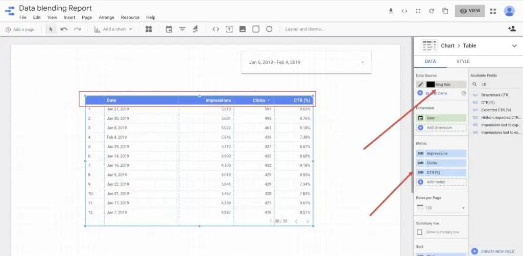 How to Blend Data in Google Data Studio