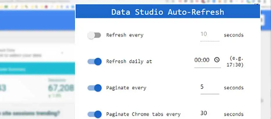 Step 5: Use data studio auto-refresh