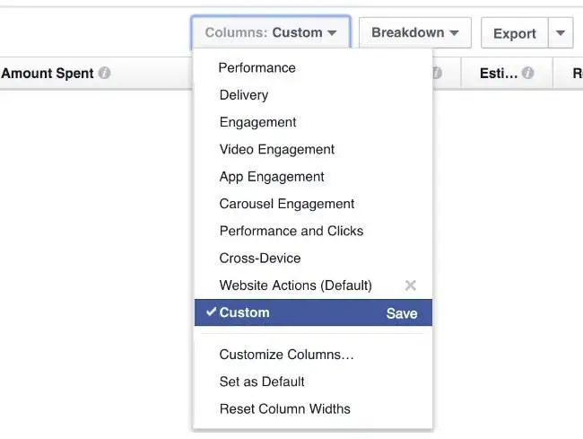 Save Facebook Ads Performance Report